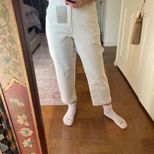 Everlane new w tags white cropped denim